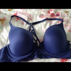 Aerie 36B bra racerback blue